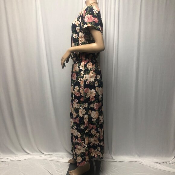 Vine and Love Dress Shorts Underneath Womens Size Large Navy Floral Cute Comfy - Picture 4 of 9